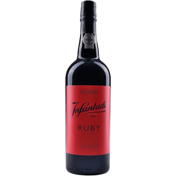 Port Ruby, Quinta de Infantado Geweldige ruby port van Quinta de Infantado. Aroma's van braam en blauwbes met zwarte jeneverbes en rijpe pruimen, zachte vanilletoets en zwarte peper. Lange, complex afdronk en milddroog