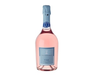 Pink Garda Rosé lichtroze kleur, een dicht schuim en een subtiele en aanhoudende mousse met fruitige en bloemige tonen in de neus en een elegante smaak.