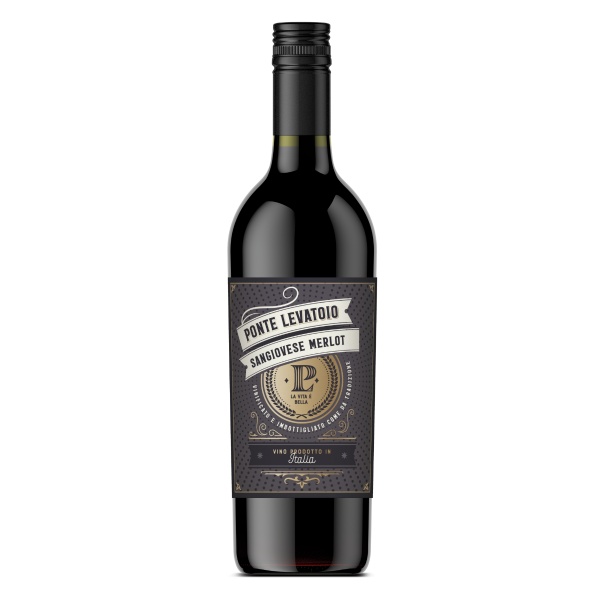 Sangiovese Merlot van 'Ponte Levatoio' is een robijnrode wijn met aroma's van rijp rood fruit en zoete specerijen. Een ongewone blend maar erg lekker bij Italiaanse gerechten.