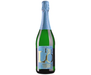 Alcohol vrije mousserende Riesling wijn van Dr. Lo - (Dr. Loosen). Fruitig en een drogere stijl Riesling in het glas, met het Karakter van de Mosel streek.