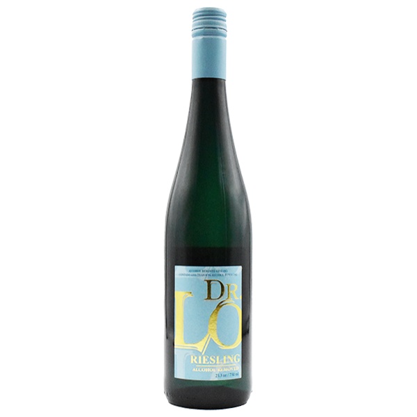 Alcohol vrije Riesling wijn van Dr. Lo - (Dr. Loosen). Fruitig en een drogere stijl Riesling in het glas, met het Karakter van de Mosel streek.